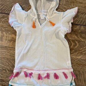 Mud Pie Hooded Cover-Up with Tassels